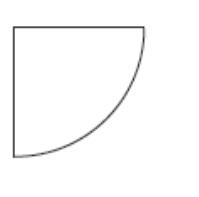 Rohová skleněná polička 25 x 25 cm sklo roh úchyty SHELF GLASS CORNER tvar